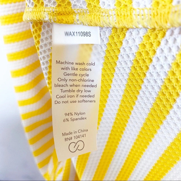 CALIA by Carrie Underwood Move Yellow Stripe Tank - Picture 10 of 10